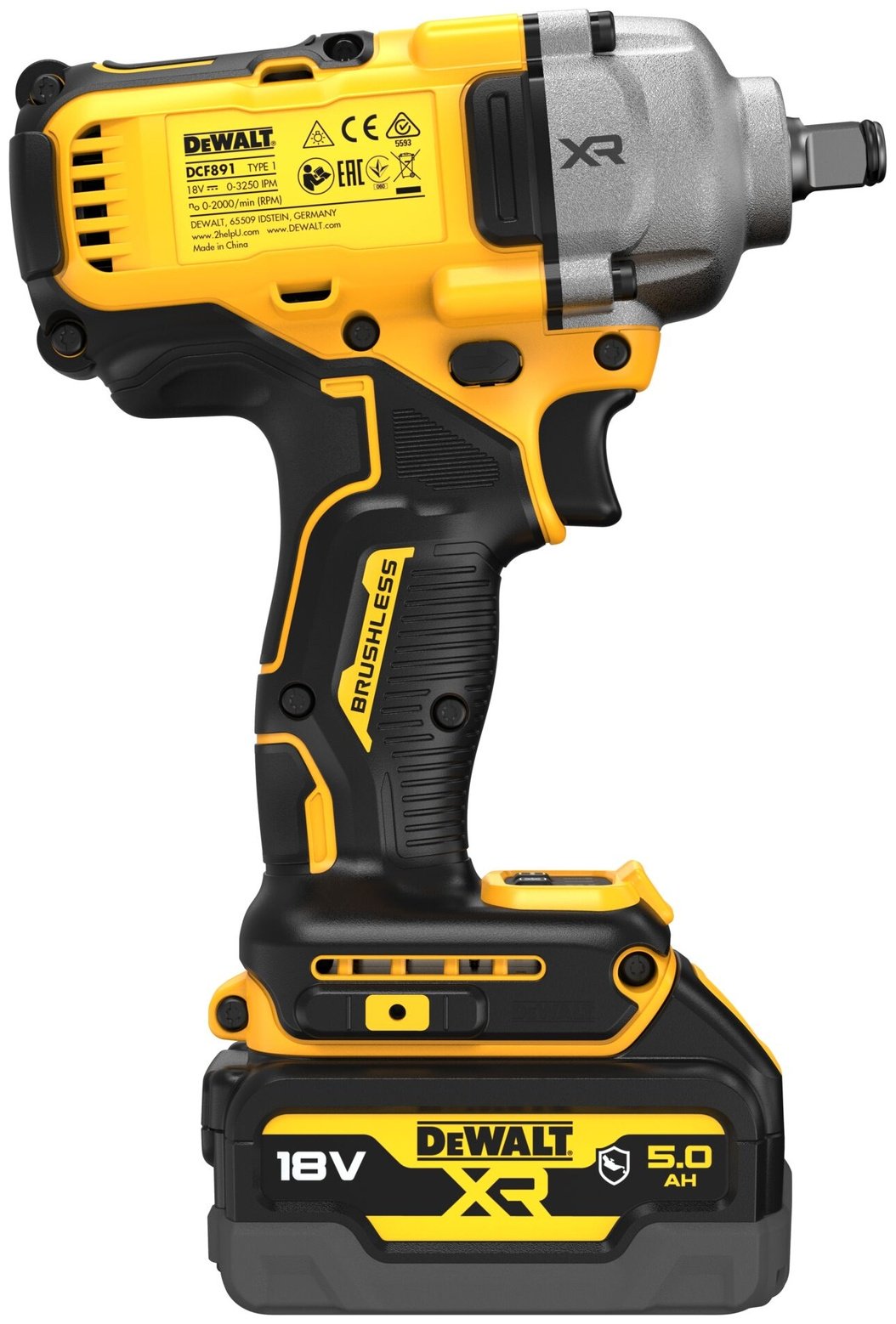 DeWALT гайковерт DCF891P2G 18 В купить,316870
