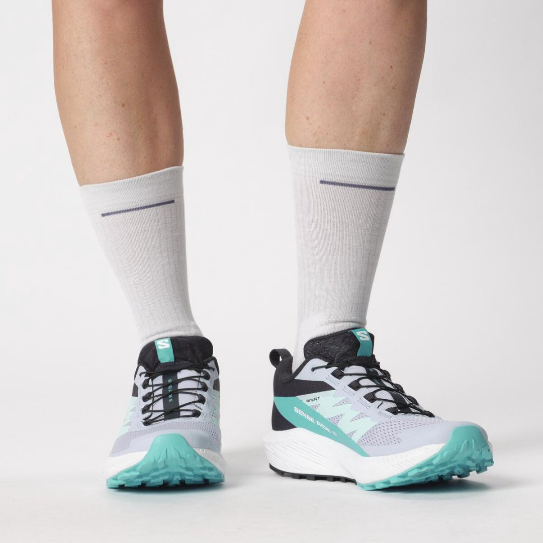 Треккинговые кроссовки Salomon light blue 36.5 купить,NaN