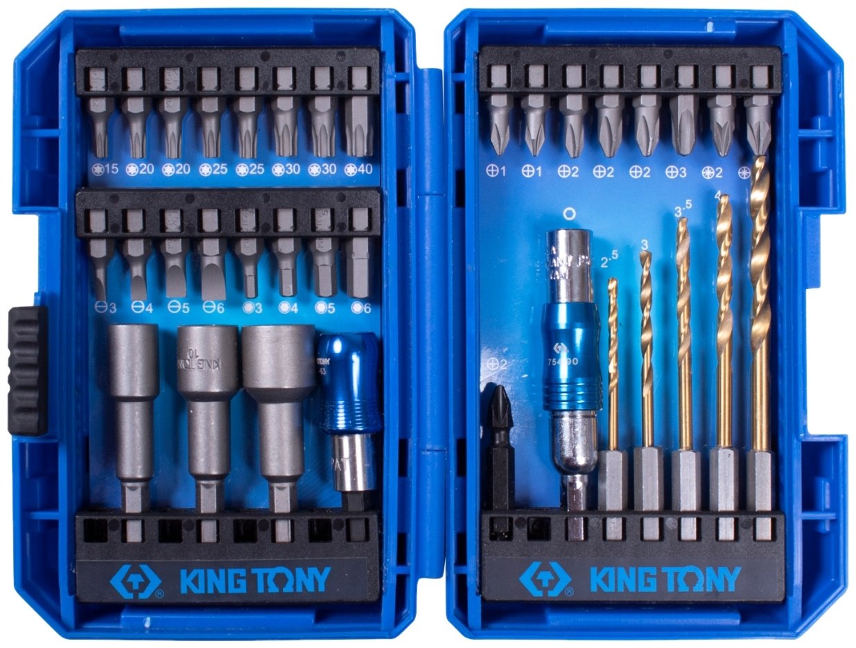 Набор оснастки универсальный 35 в 1 KING TONY 1035MR