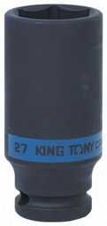 KING TONY торцевая головка ударная глубокая 1/2 443527M 1 шт