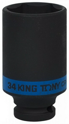 KING TONY торцевая головка ударная глубокая 1/2 443534M 1 шт