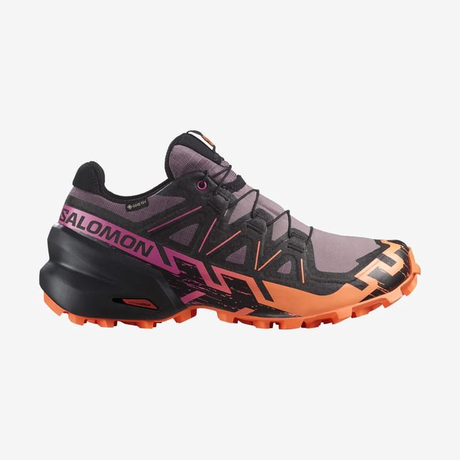 Треккинговые кроссовки Salomon фиолетовый, черный купить,NaN