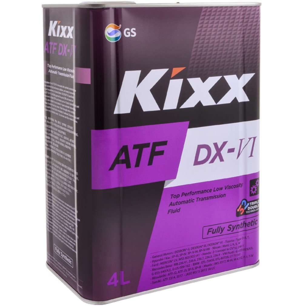 Трансмиссионное масло Kixx ATF DX-VI 4л