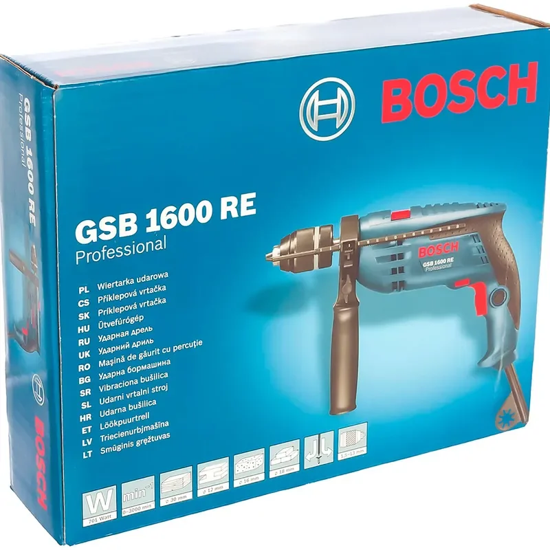 Дрель Bosch GSB 1600 RE Professional 0601218121 купить,NaN