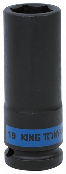 KING TONY торцевая головка ударная глубокая 1/2 443519M 1 шт
