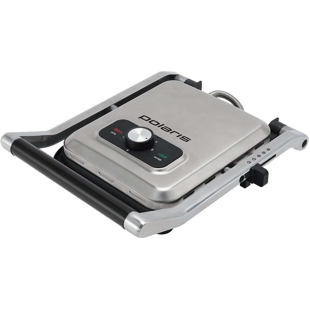 Гриль Polaris PGP 1202 черно-серебристый
