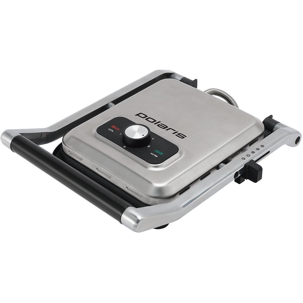 Гриль Polaris PGP 1202 черно-серебристый