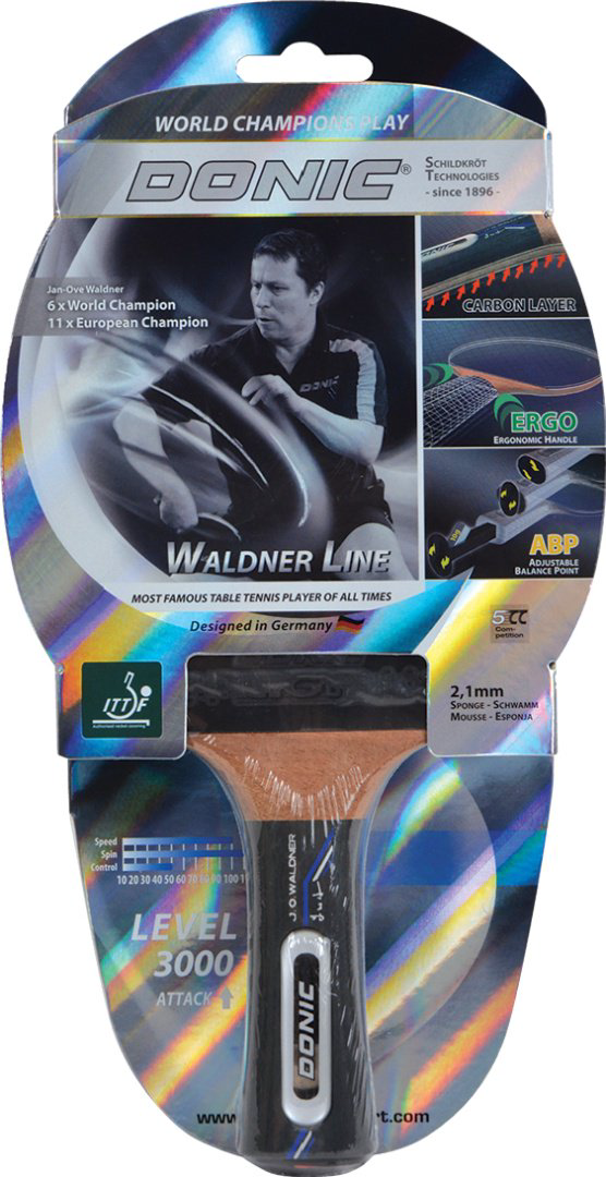 Ракетка для настольного тенниса Donic Schildkrot Waldner 3000 carbon 751803 купить,NaN