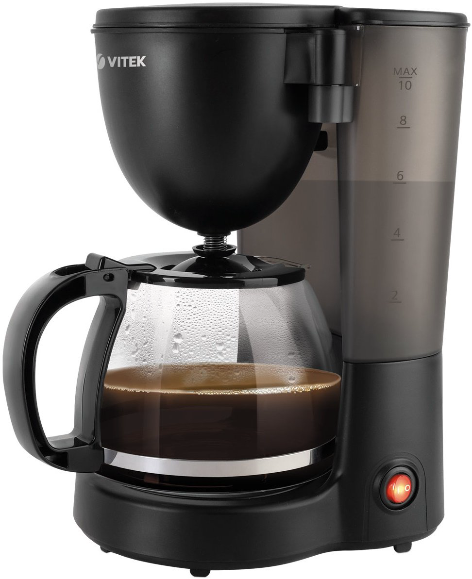 Кофеварка Vitek VT-1500 черная  купить,NaN