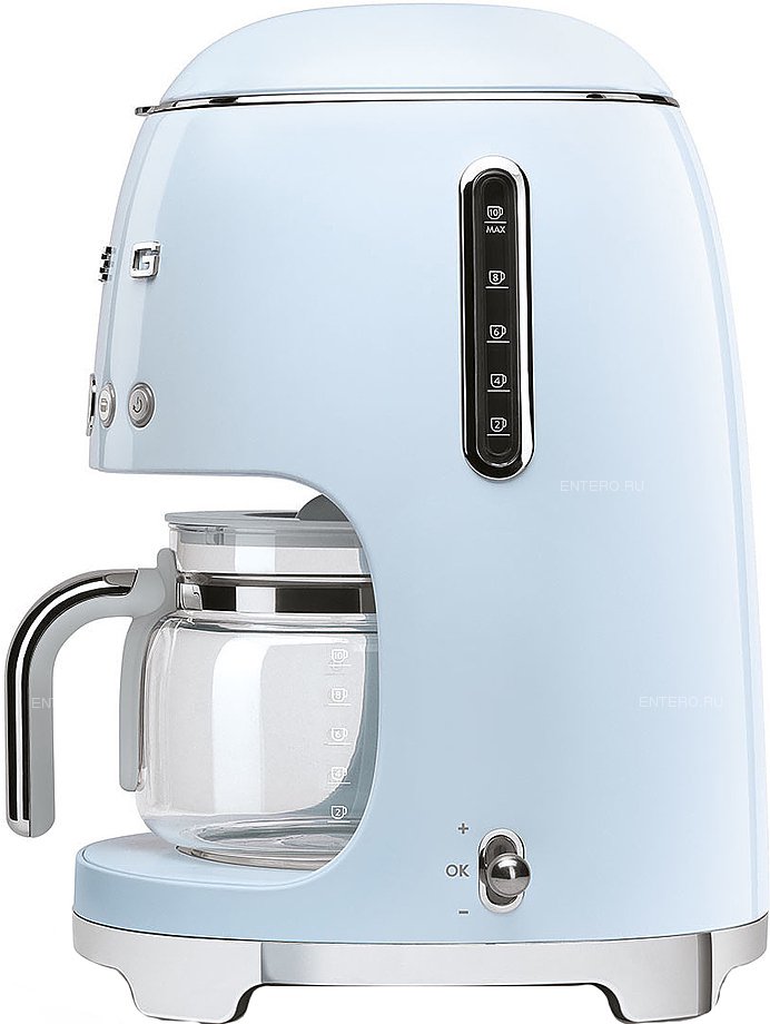 Кофеварка Smeg DCF02PBEU голубая - ForteMarket Кофеварка Smeg DCF02PBEU голубая купить,0