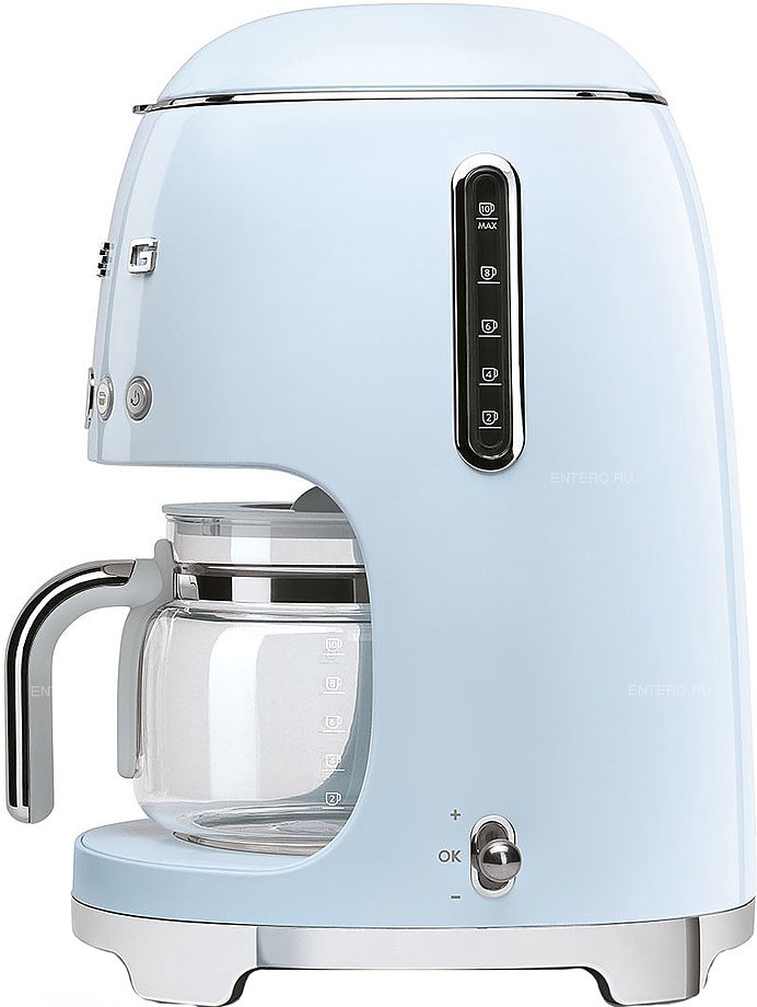 Кофеварка Smeg DCF02PBEU голубая купить,NaN