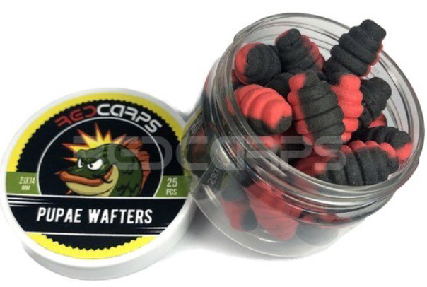 Бойлы Red Carps Pupae Wafters 21х14мм Ананас перец  купить,NaN