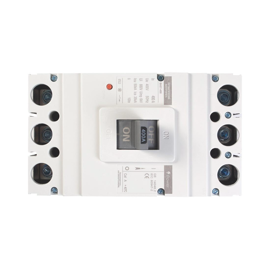 Автоматический выключатель iPower ВА57-400 3P 400A купить,40980