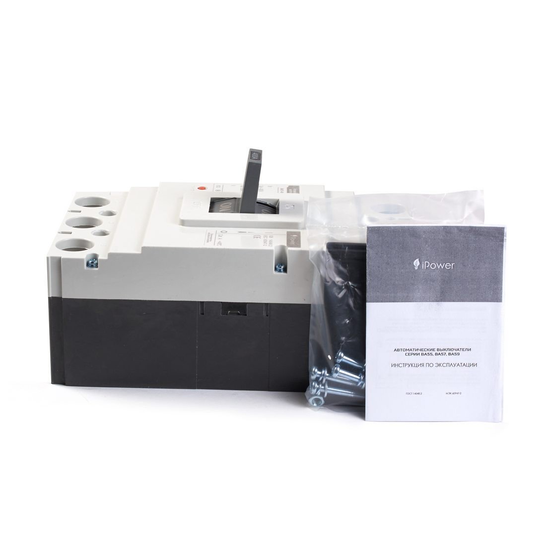 Автоматический выключатель iPower ВА57-400 3P 400A