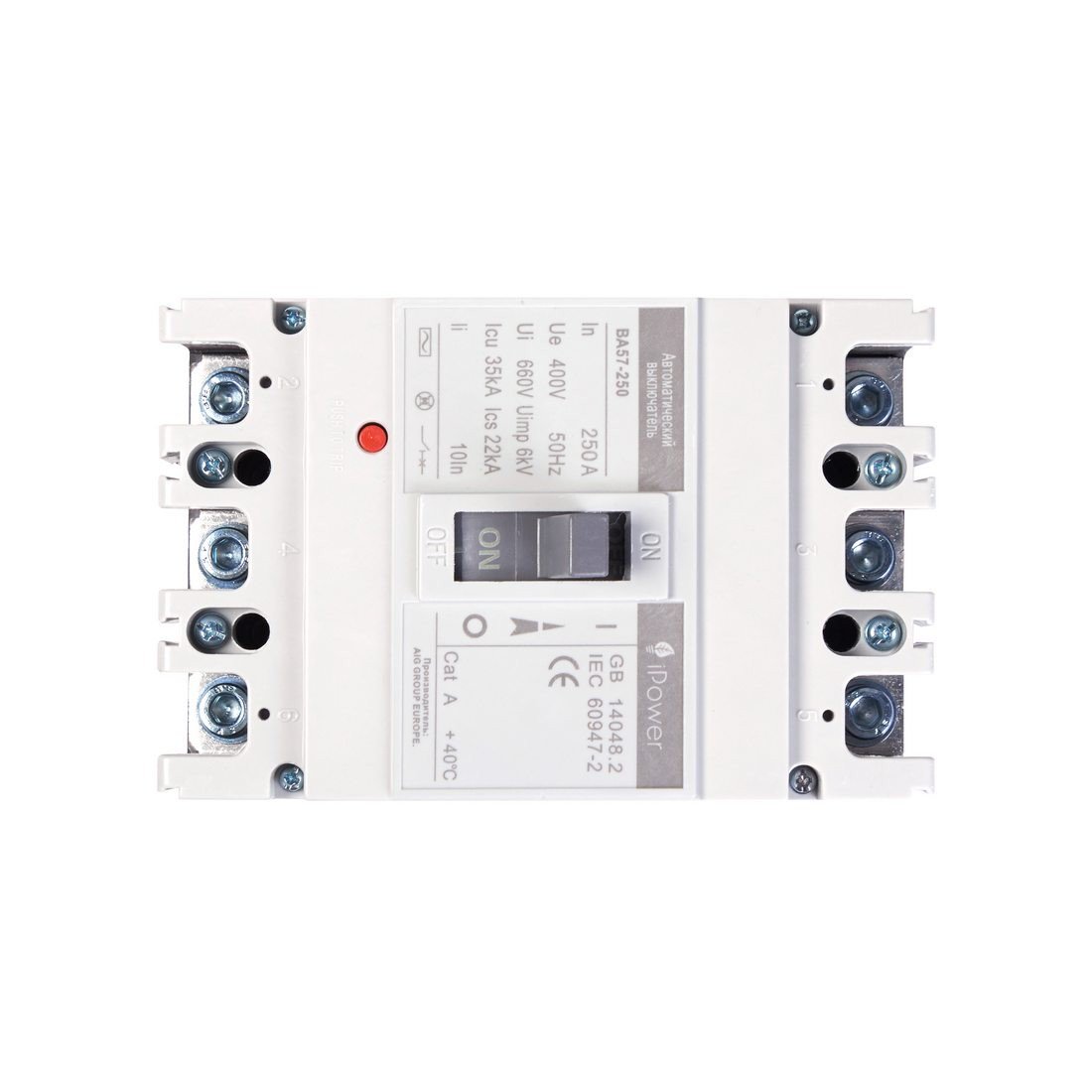 Автоматический выключатель iPower ВА57-250 3P 250A купить,NaN