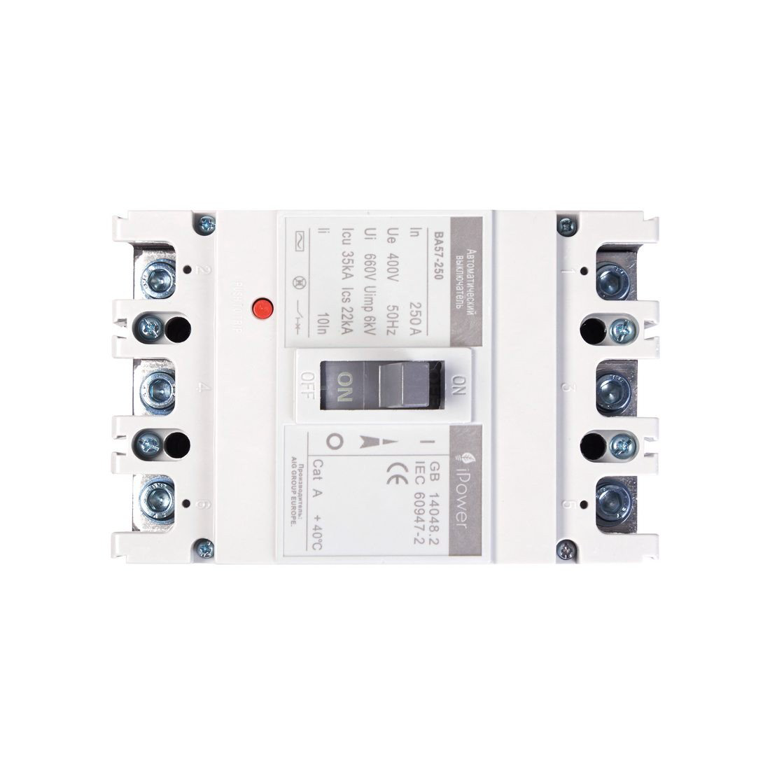 Автоматический выключатель iPower ВА57-250 3P 250A купить,NaN