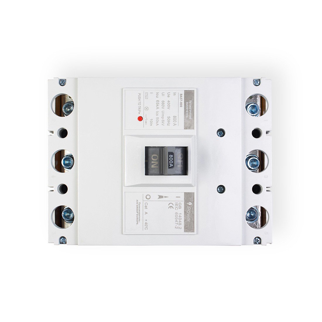 Автоматический выключатель iPower ВА57-800 3P 800A