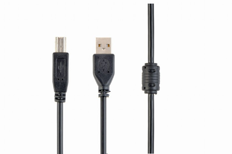 Кабель Cablexpert CCFB-USB2-AMBM-1.5M USB2.0 AM-BM 1.5м черный