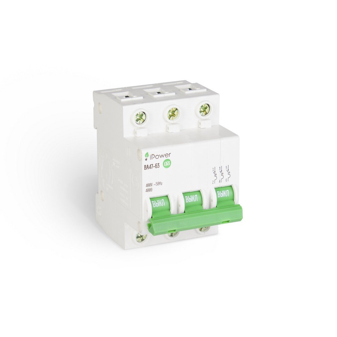 Автоматический выключатель iPower ВА47-63 3Р 32А купить,NaN