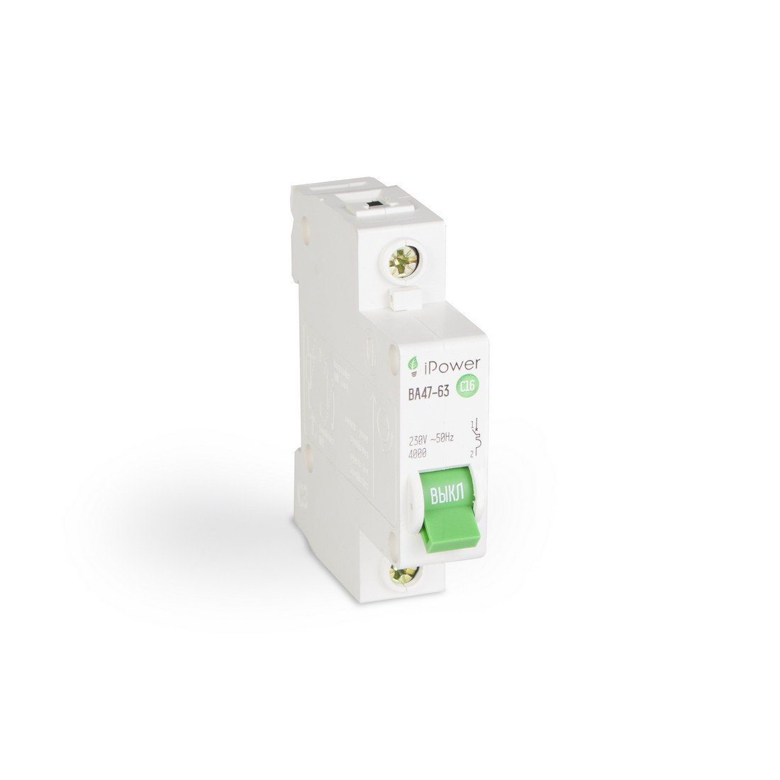 Автоматический выключатель iPower ВА47-63 1Р 63А купить,NaN