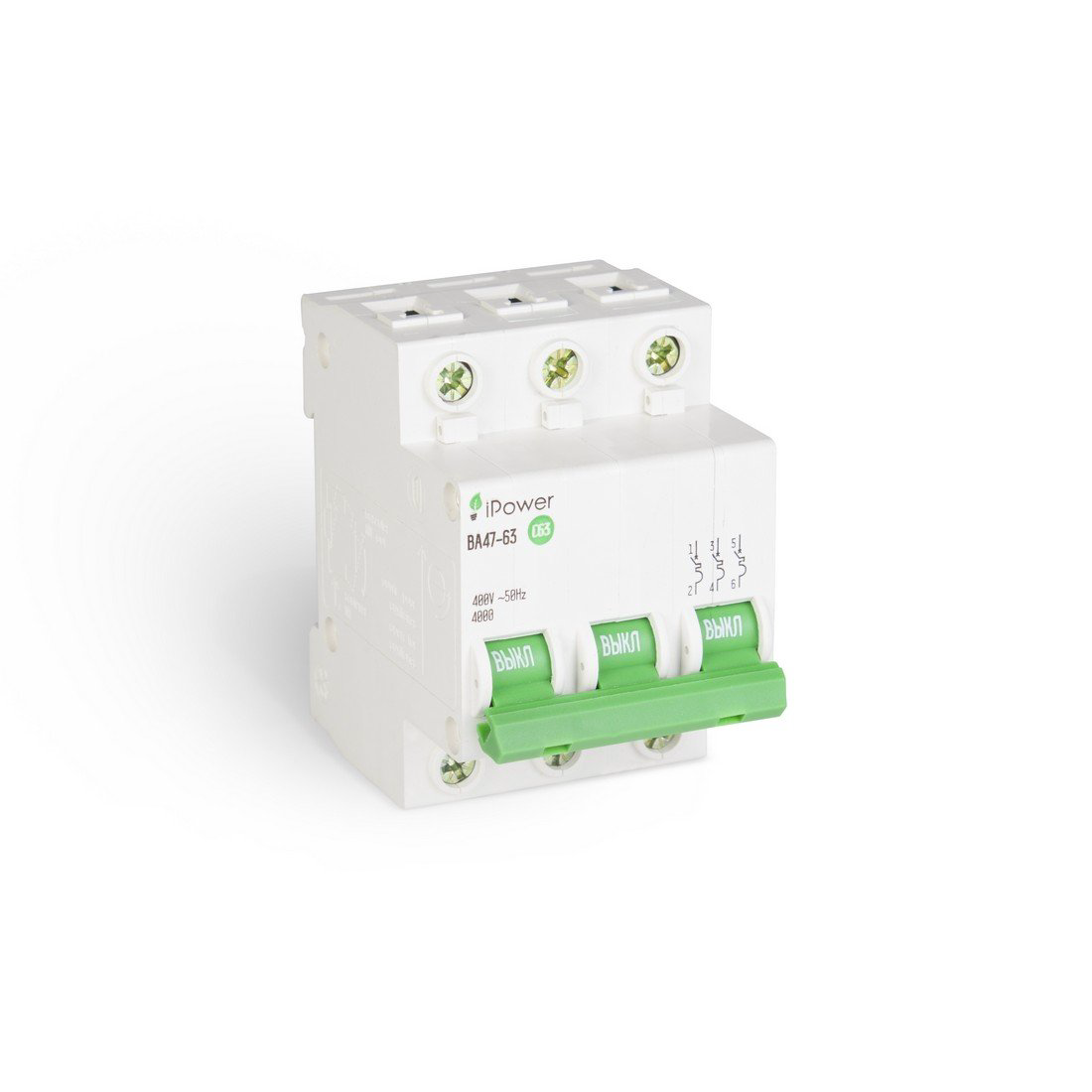Автоматический выключатель iPower ВА47-63 3Р 16А купить,NaN