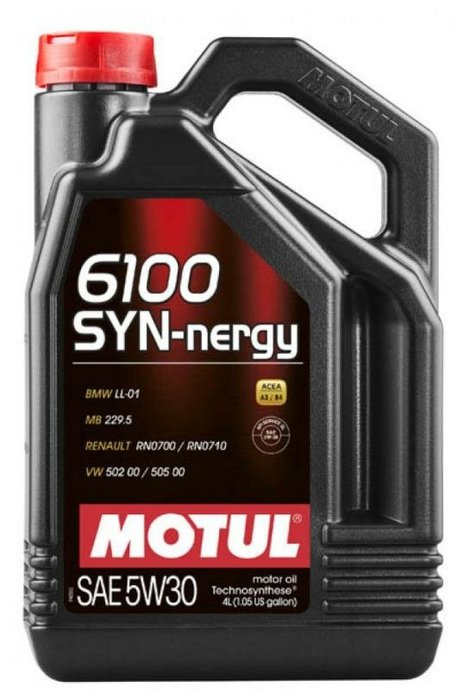 Моторное масло Motul 6100 SYN-nergy 5W30 4л