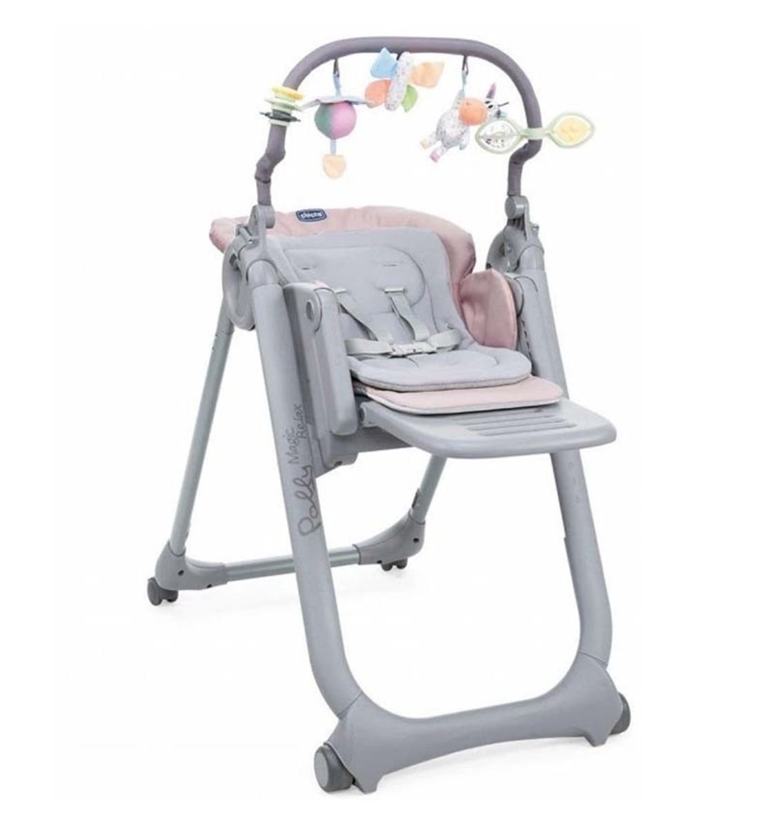 Стульчик для кормления Chicco Polly Magic Relax Paradise розовый купить,NaN