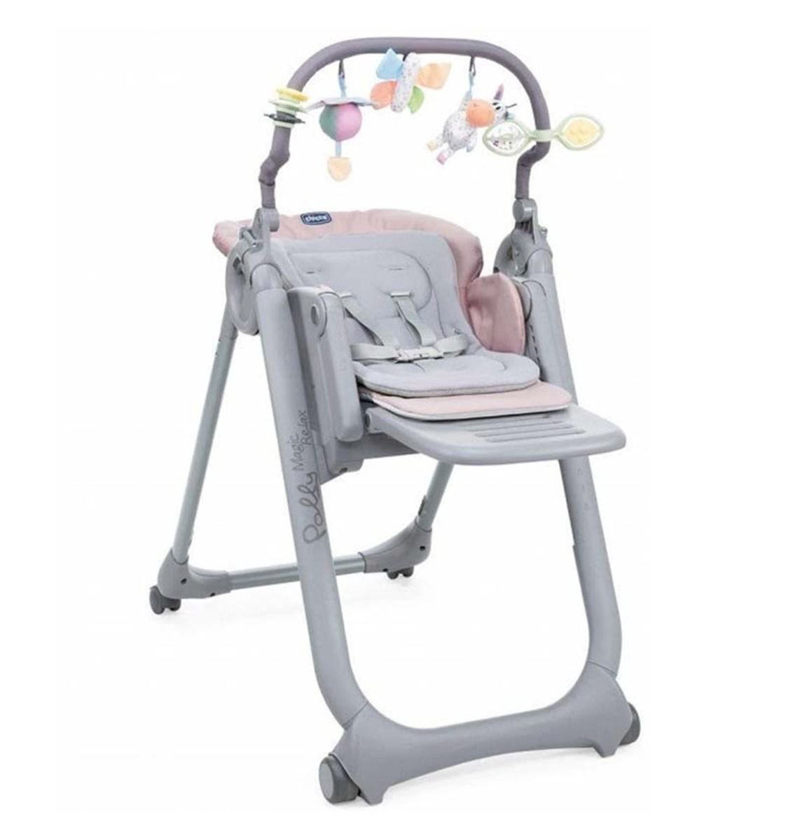 Стульчик для кормления Chicco Polly Magic Relax Paradise розовый купить,NaN