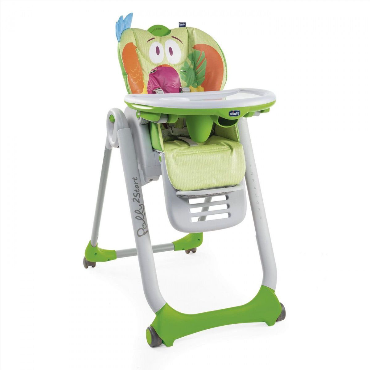 Стульчик для кормления Chicco Polly 2 Start Parrot купить,NaN