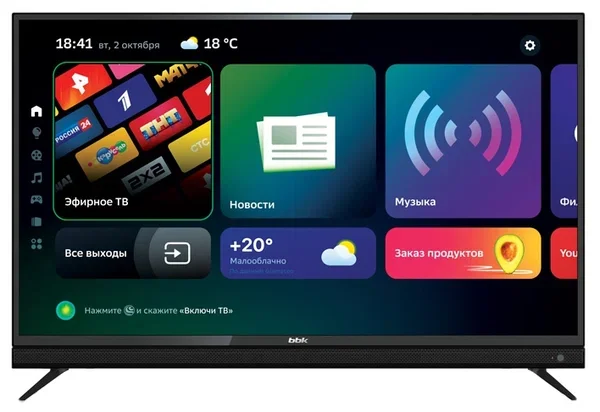 Телевизор BBK 43" 43LEX-8361/UTS2C LED 4K UHD Black купить,0