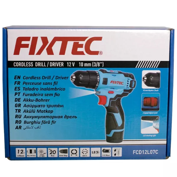 Шуруповерт Fixtec FCD12L07 купить,0