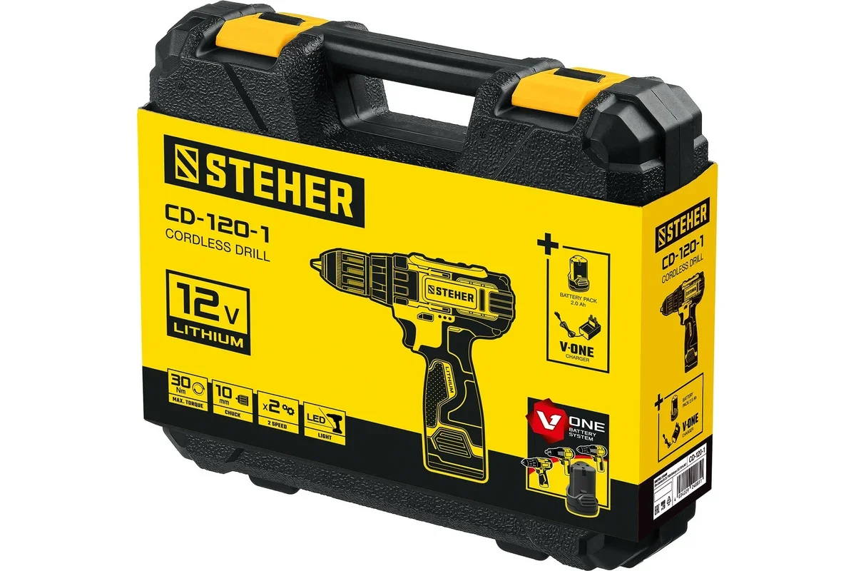 Дрель-шуруповерт Steher CD-120-2 купить,26780