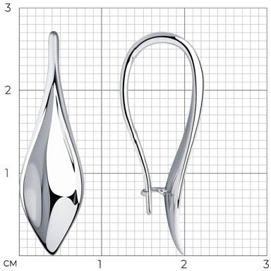 Серьги Diamant 94-120-00845-1 2,21гр. купить,NaN