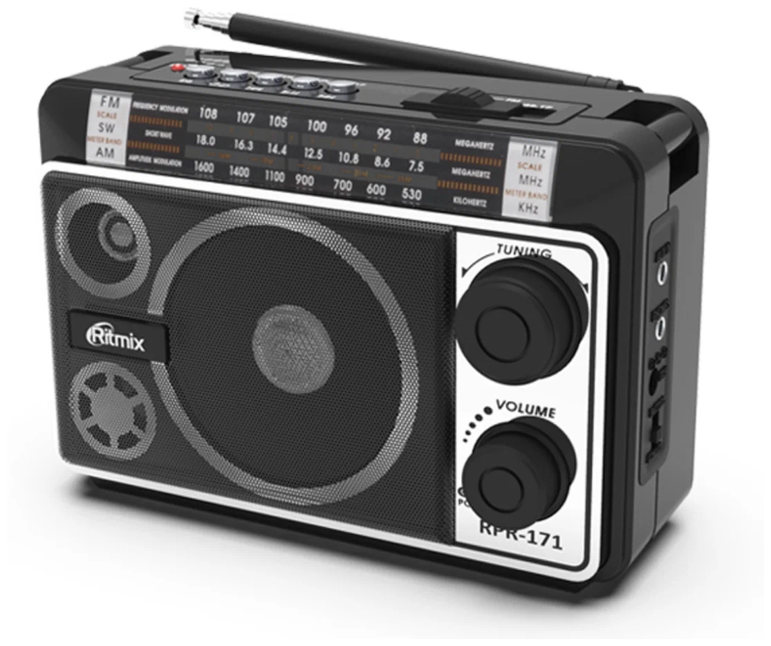 Радиоприемник Ritmix RPR-171 черный купить,NaN