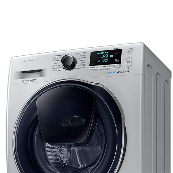 Стиральная машина Samsung WW80K6210RS/LP серебристая купить,NaN