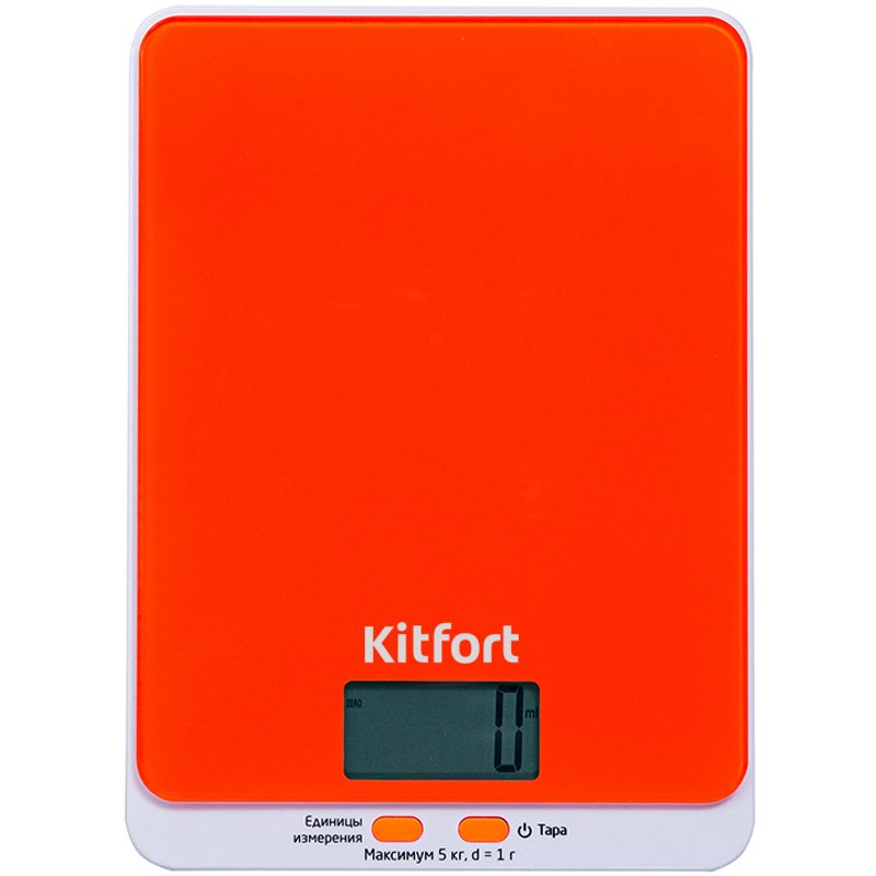 Весы кухонные Kitfort KT-803-5 оранжевые купить,NaN