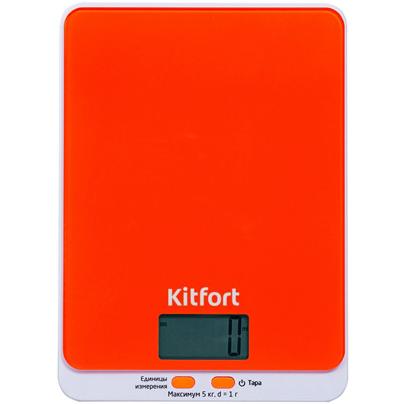 Весы кухонные Kitfort KT-803-5 оранжевые купить,NaN