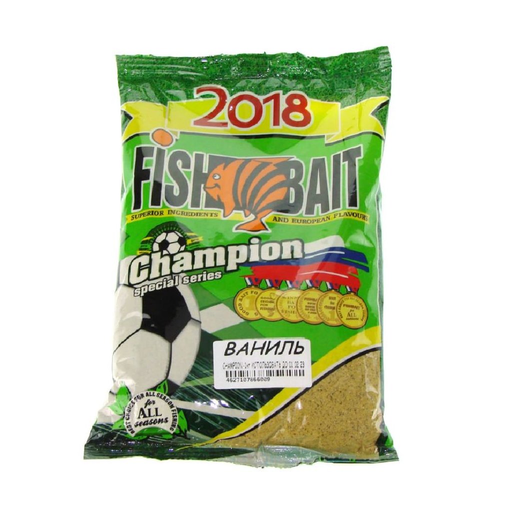 Прикормка FishBait Champion Ваниль 1000 гр купить,NaN