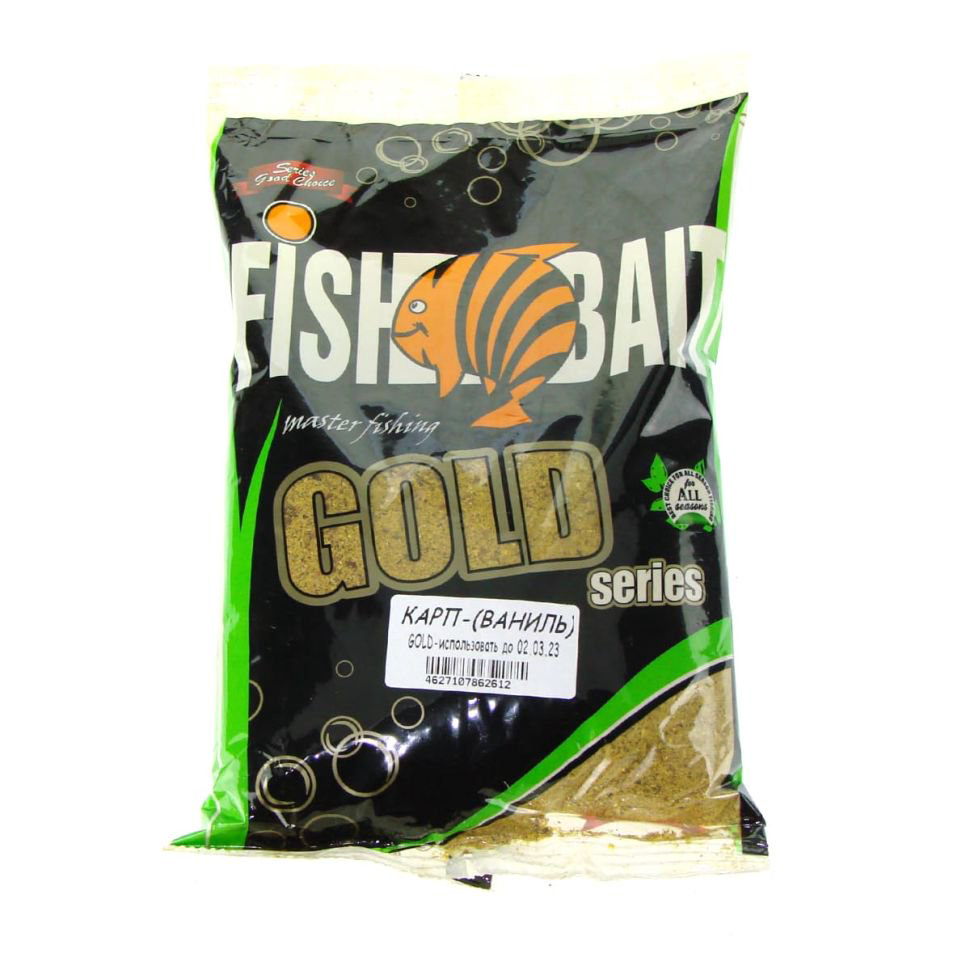 Прикормка FishBait Gold Карп Ваниль 1000 гр купить,NaN