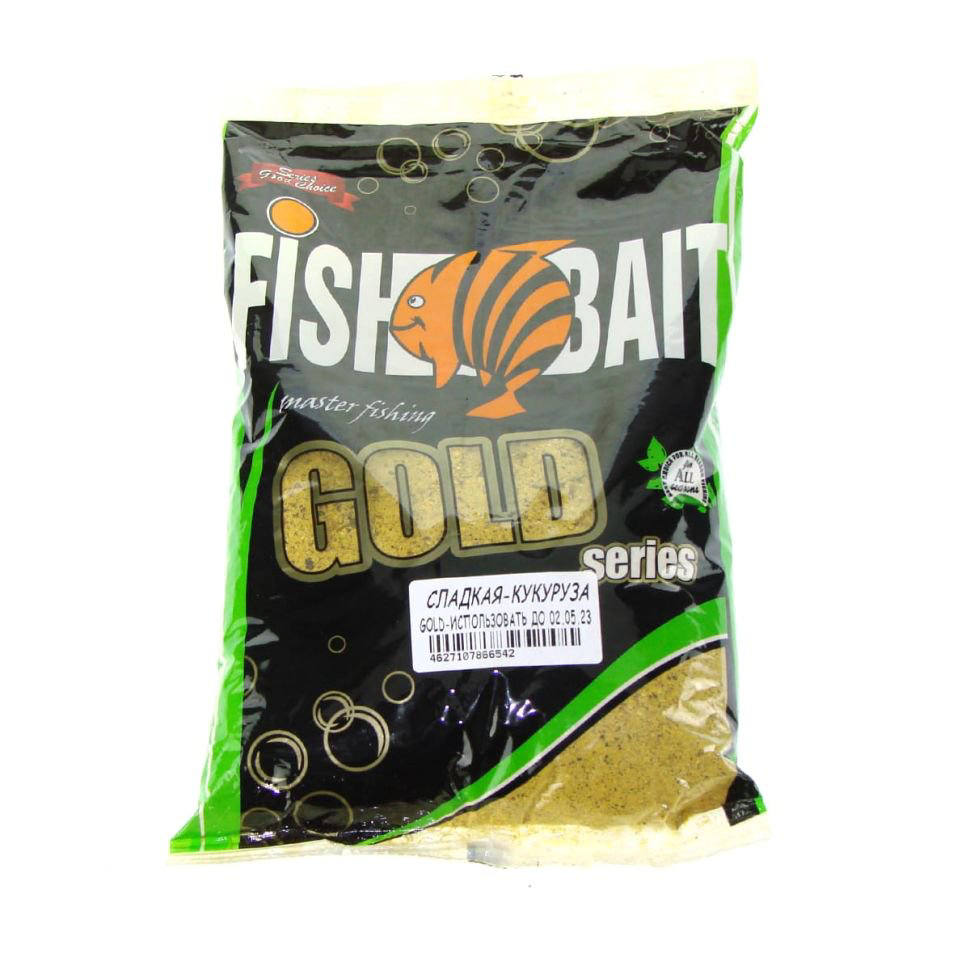 Прикормка FishBait Gold Кукуруза 1000 гр купить,NaN