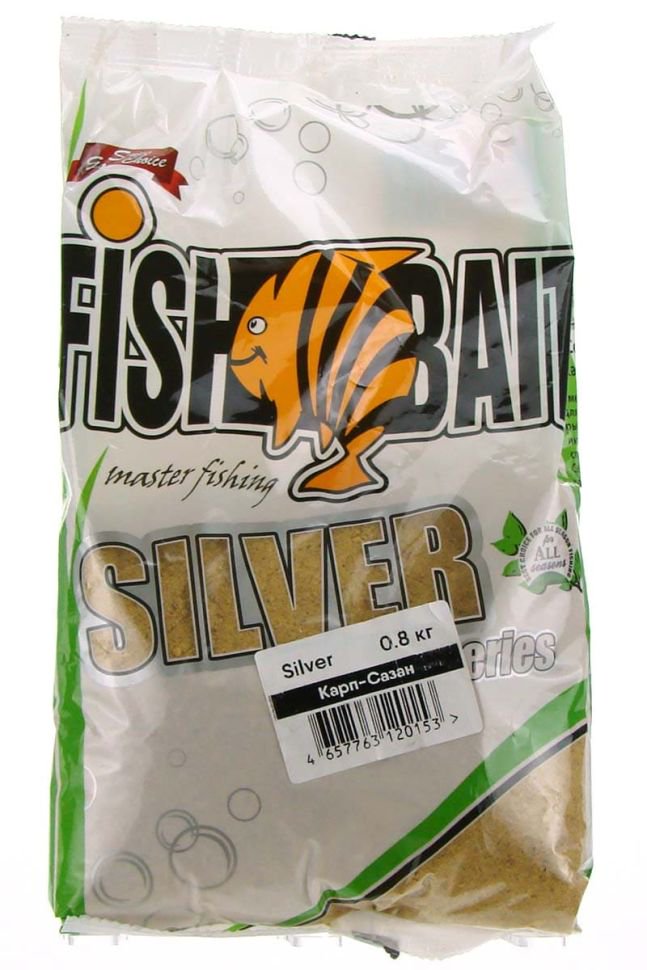 Прикормка Fish Bait Silver Карп Сазан 800 гр купить,NaN