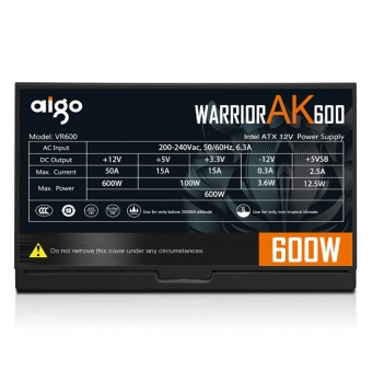 Блок питания Aigo AK600 600W черный купить,0