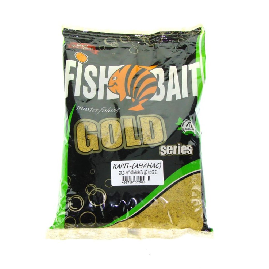 Прикормка Fish Bait Gold Карп Ананас 1000 гр купить,NaN