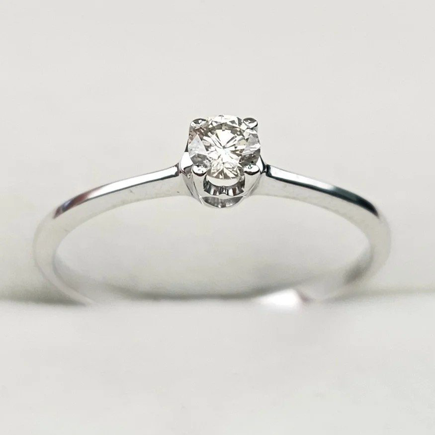 Кольцо Deimantas 107988346 17,5р 1,19гр 0,154ct. купить,NaN
