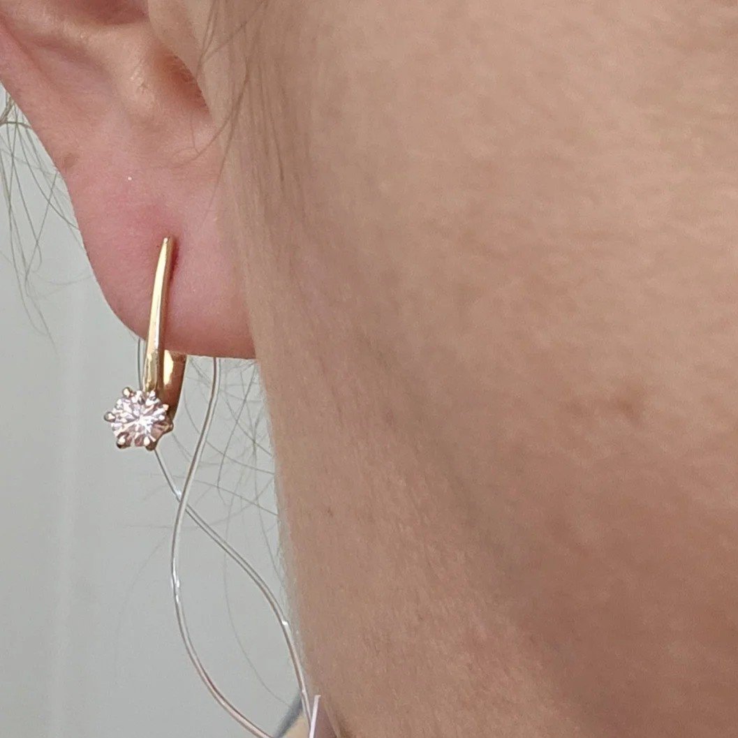 Серьги Deimantas 107995369 2,33гр 0,34ct. купить,NaN