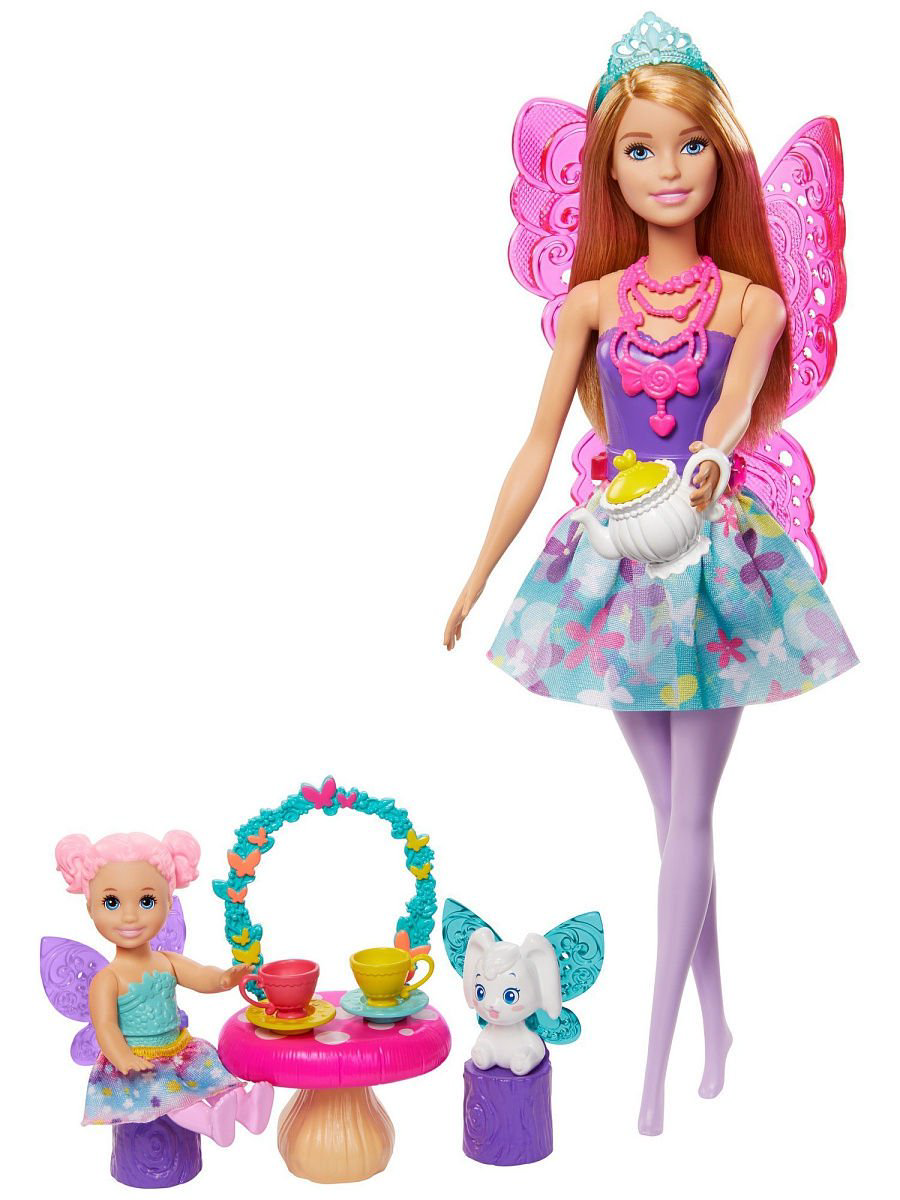 Игровой набор Mattel Дримтопия Barbie Заботливая принцесса в сиреневом топе купить,NaN
