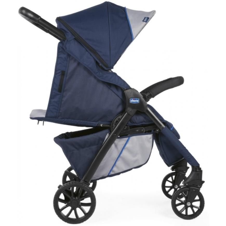 Коляска прогулочная Chicco Kwik One blueprint  купить,NaN