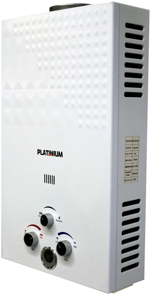 Газовый водонагреватель Platinium PLM-24GWH белый купить,0