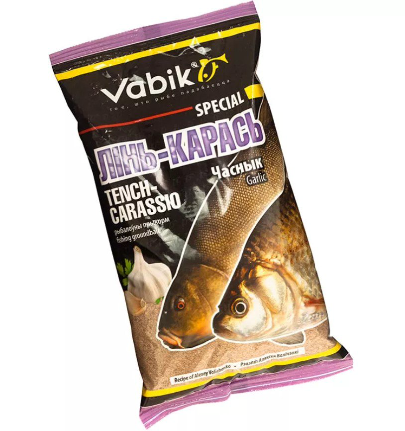 Прикормка Vabik Special Линь-карась Чеснок 1000 гр купить,NaN