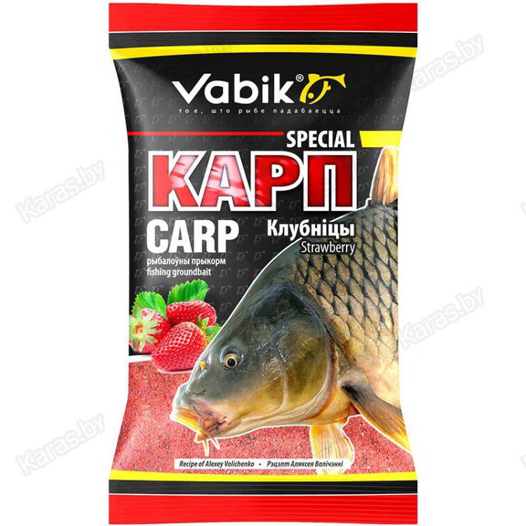 Прикормка Vabik Special Карп Клубника 1000гр купить,NaN
